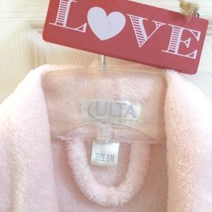 Plush Bath Robe Pastel Pink - size S/M